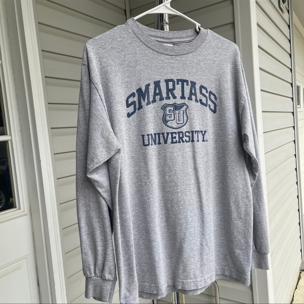 Smartass University Longsleeve Tshirt Medium